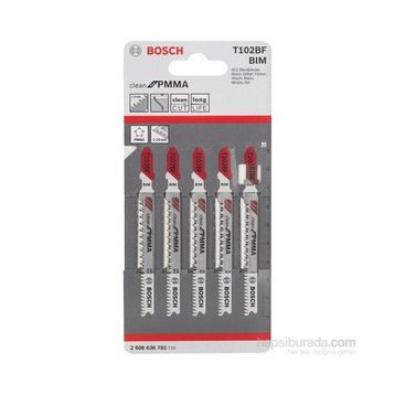 Bosch T102BF 5'li Paket Dekupaj Testeresi Bıçağı