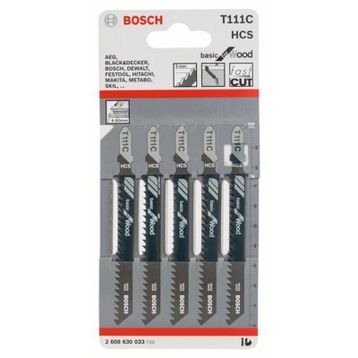 Bosch T111C 5 Adet Dekupaj Testeresi Bıçağı