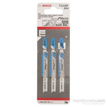 Bosch T121AF 3'lü Paket Dekupaj Testeresi Bıçağı