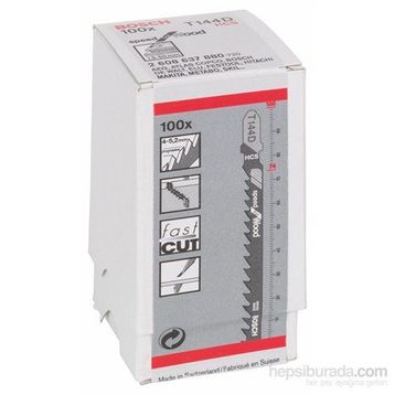 Bosch T144D 100'lü Paket Dekupaj Testeresi Bıçağı