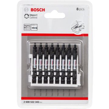 Bosch T15 65 mm 8'li Impact Control Serisi Çift Taraflı Vidalama Ucu