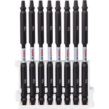 Bosch T20x4/T25x4 110 mm 8'li Impact Control Serisi Çift Taraflı Vidalama Ucu