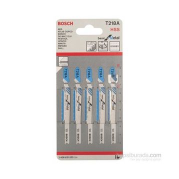 Bosch T218A 5'li Paket Dekupaj Testeresi Bıçağı