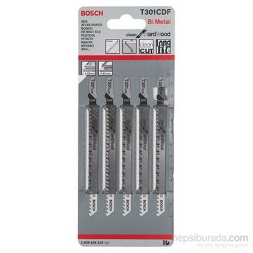 Bosch T301CDF 5'li Paket Dekupaj Testeresi Bıçağı