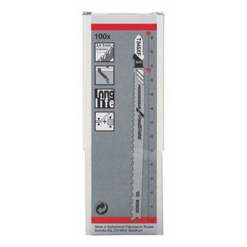 Bosch T345XF 100'lü Dekupaj Testeresi Bıçağı
