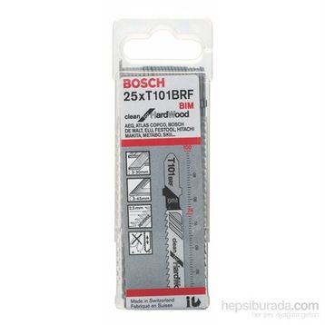 Bosch Temiz Kesim Serisi Sert Ahşap İçin T 101 Brf 25 Li Paket Dekupaj Testeresi Bıçağı
