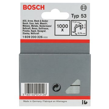 Bosch Tip 53 11.4x0.74x6 mm İnce Zımba Teli