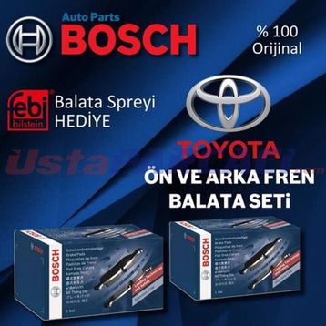 Bosch Toyota Auris 2013-2018 Ön Fren Balatası