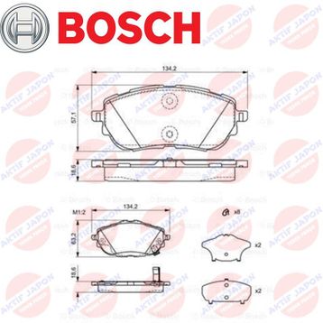 Bosch Toyota Corolla 2013-2018 Ön Fren Balatası