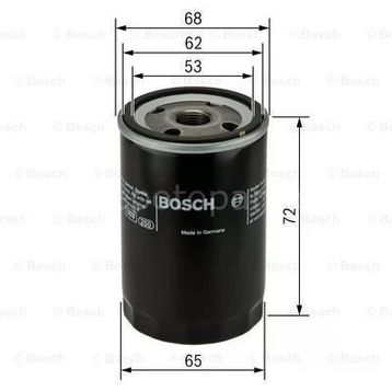 Bosch Toyota Yaris 1.5 HSD 2012-2014 Yağ Filtresi