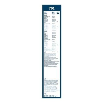 Bosch Twin 701 650 500 mm Silecek Seti
