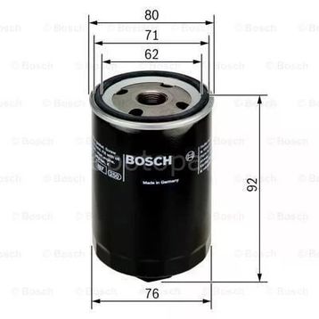 Bosch Volkswagen Bora 1.6 2001-2005 Yağ Filtresi