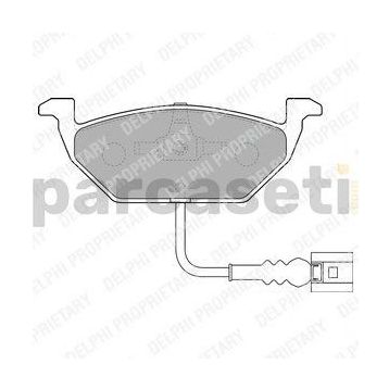 Bosch Volkswagen Caddy 1.9 TDI 2004-2010 Ön Fren Balatası