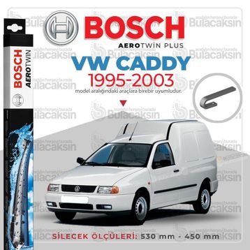 Bosch Volkswagen Caddy Muz 1995-2003 Silecek Takımı