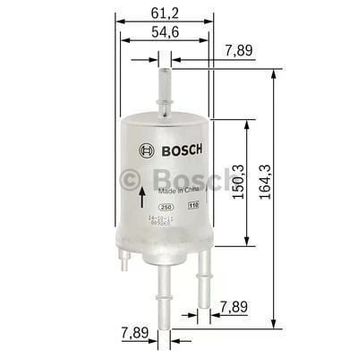 Bosch Volkswagen Polo 1.4 2009-2014 Benzin Filtresi