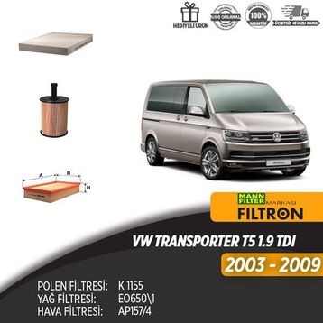 Bosch Volkswagen Transporter T5 1.9 Tdı AXB Filtre Seti