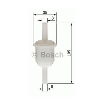 Bosch Volvo 740 2.3 1984-1987 Benzin Filtresi