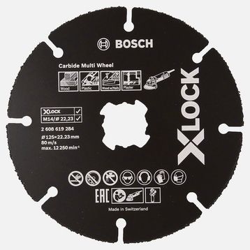 Bosch X-Lock Carbide Multi Wheel 125 mm Kesici Disk