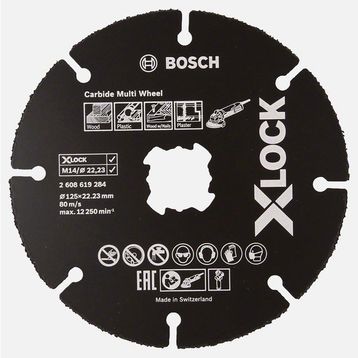 Bosch X-Lock Carbide Multi Wheel 125 mm Kesici Disk
