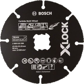 Bosch X-Lock Carbide Multi Wheel 125 mm Kesici Disk