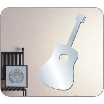 Bosphorus Aynalı Gitar Şekilli Duvar Sticker