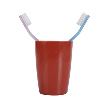 Bosphorus Diş Macunu Kabı Kırmızı Renkli Melamin Banyo Aksesuarı