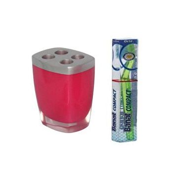 Bosphorus Gri Pembe Model Diş Fırçalık