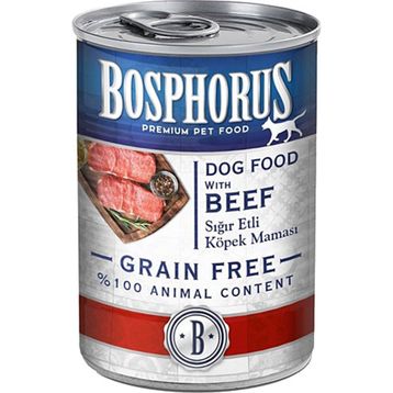 Bosphorus Tahılsız Konserve Sığır Etli 12x415 gr Köpek Maması