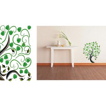 Bosphorus XFG032 Ağaçlı Şeffaf Filmli Pvc 50x70 cm Duvar Stickerı