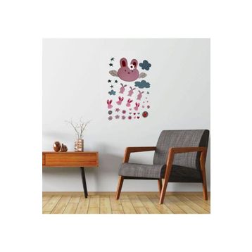 Bosphorus XFG112 Tavşan Desenli Pvc 50x70 cm Duvar Stickerı