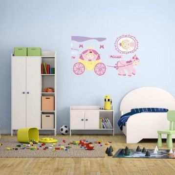 Bosphorus XFG114 Prensesli Desen Pvc 50x70 cm Duvar Stickerı