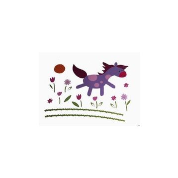 Bosphorus XFG124 Küçük At Desen Pvc 50x70 cm Duvar Stickerı