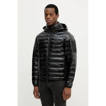 Boss 50541299-001 Erkek Kuş Tüyü Dolgulu Kapüşonlu Uzun Kollu Siyah Mont