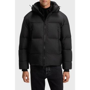 Boss 50543618 001 Kapitoneli Oversize Fit Çıkarılabilir Siyah Kapüşonlu Şişme Erkek Mont