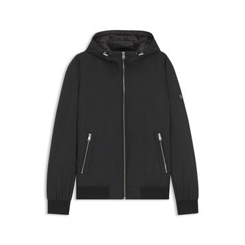 Boss 50547425 001 Regular Fit Kapüşonlu Yaka Su İtici Siyah Erkek Mont