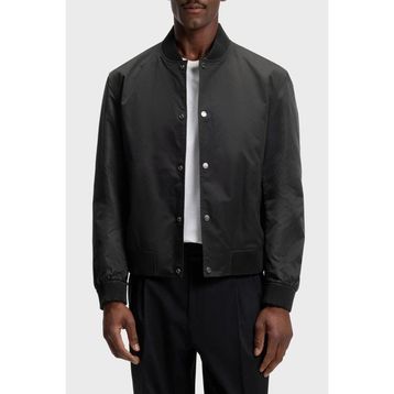 Boss 50564412 001 - Siyah Su Itici Relaxed Fit Düğmeli Mont Erkek Mont