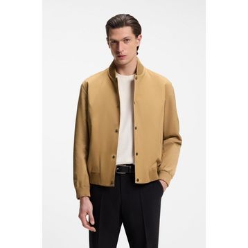 Boss 50564412-260 Erkek Rahat Kesim Su Geçirmez Esnek Kumaşlı Bej Mont