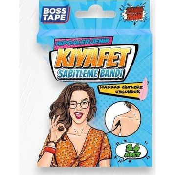 Boss Tape 25 mm 75 mm 24 Adet Kıyafet Sabitleme ve Vücut Bandı