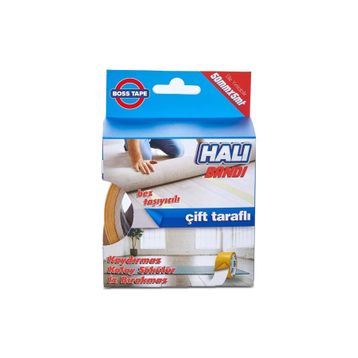 Boss Tape Çift Taraflı Halı Kilim Sabitleme ve Kaydırmaz 50 mm x 5 mt Bant