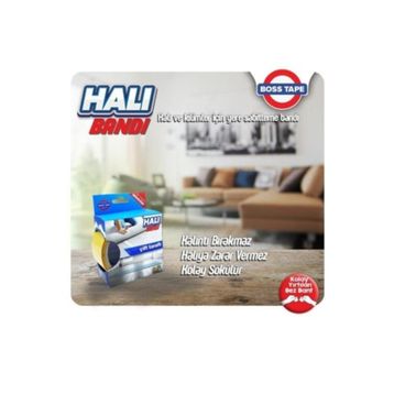 Boss Tape Çift Taraflı Halı Kilim Sabitleme ve Kaydırmaz 50 mm x 5 mt Bant