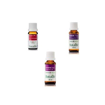 Botalife 20 ml Kekik Yağı + 20 ml Lavanta Yağı +10 ml Çay Ağacı Yağı