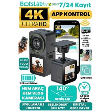 Botslab 360+ V9H 4K Aksiyon Kamera