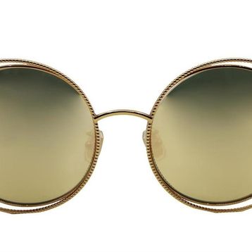 Boucheron 0029S 002 57 Gold Yuvarlak Çerçeve Kadın Güneş Gözlüğü
