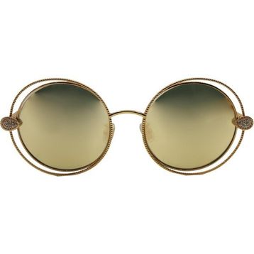 Boucheron 0029S 002 57 Gold Yuvarlak Çerçeve Kadın Güneş Gözlüğü