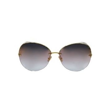 Boucheron 0034S 001 62 Gold Çekik Çerçeve Kadın Güneş Gözlüğü