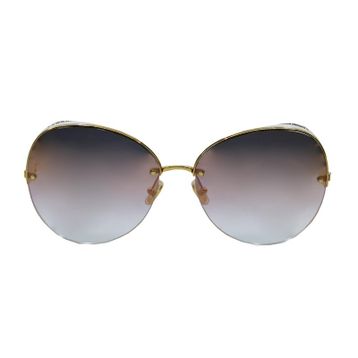 Boucheron 0034S 001 62 Gold Çekik Çerçeve Kadın Güneş Gözlüğü