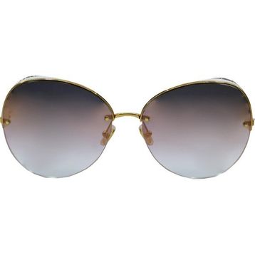 Boucheron 0034S 001 62 Gold Çekik Çerçeve Kadın Güneş Gözlüğü
