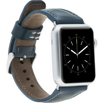 Bouletta 38-40-41 mm SNB Lacivert Apple Watch Uyumlu Deri Kordon