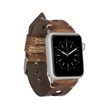 Bouletta 38-40-41 mm Taba Apple Watch Uyumlu Deri Kordon