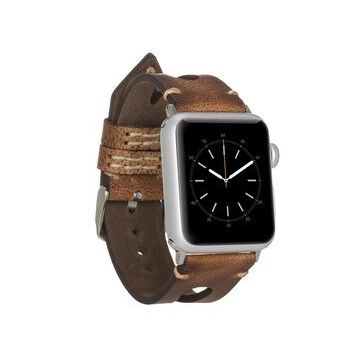 Bouletta 38-40-41 mm Taba Apple Watch Uyumlu Deri Kordon